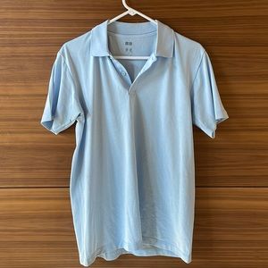 Uniqlo Baby Blue Athletic Golf Polo